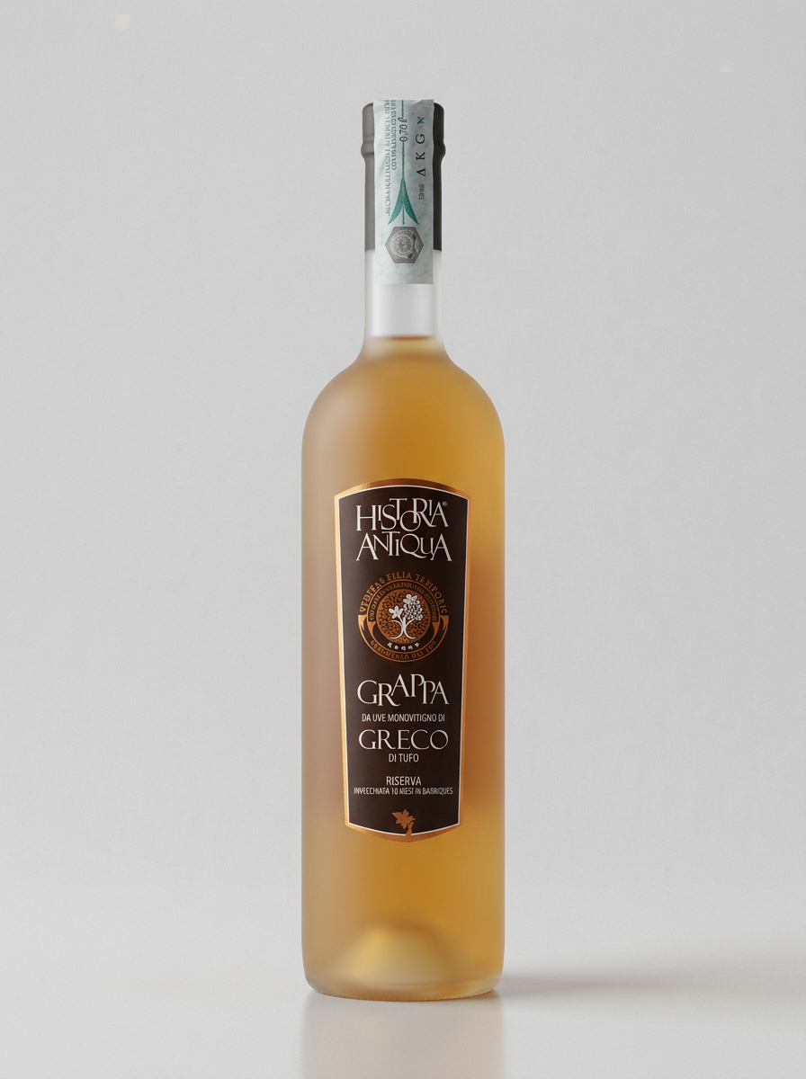 Grappa Monovitigno di Greco Barricata Riserva